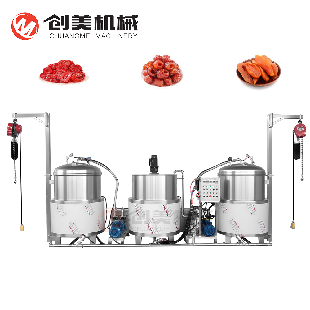 Máquina de fabricación de inmersión de azúcar de fruta de acero inoxidable